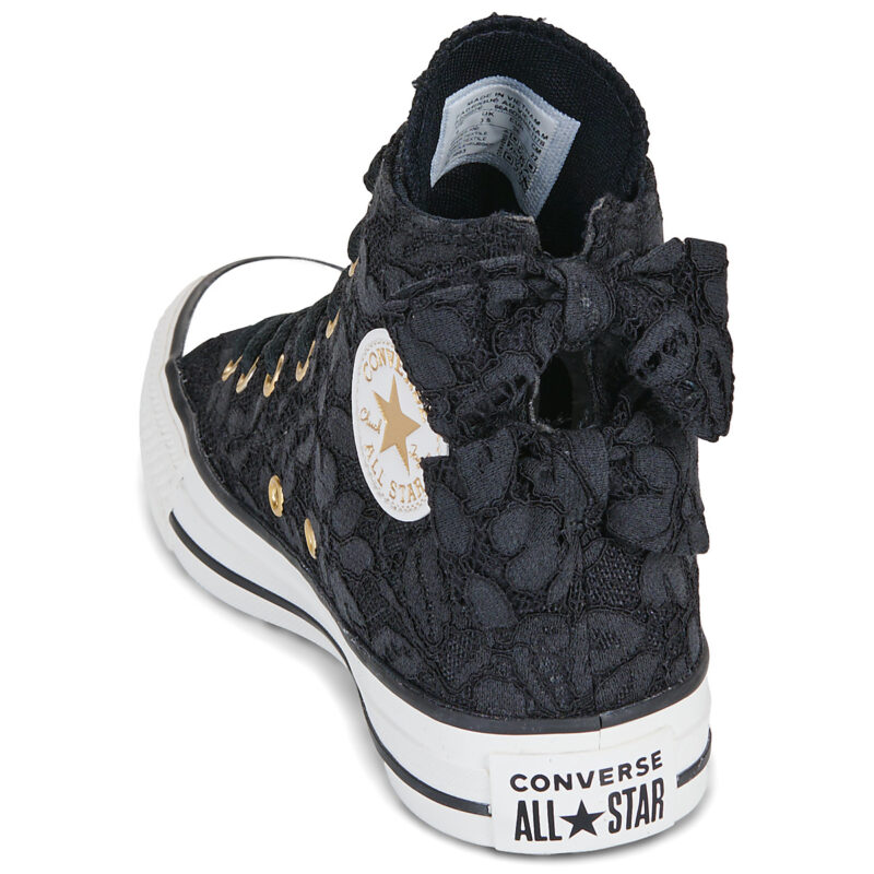 Converse Chuck Taylor All Star Nero - Sneakers Bambina - 5