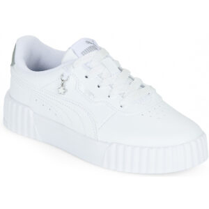 Scarpe bambini ragazza Puma  Carina 3.0 Charm PS  Bianco Puma 4070032605272