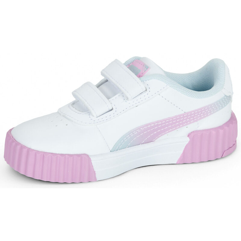 Puma Carina 3.0 Faded Glow V Inf Bianco - Sneakers Bambina - 4