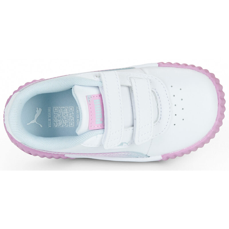 Puma Carina 3.0 Faded Glow V Inf Bianco - Sneakers Bambina - 6