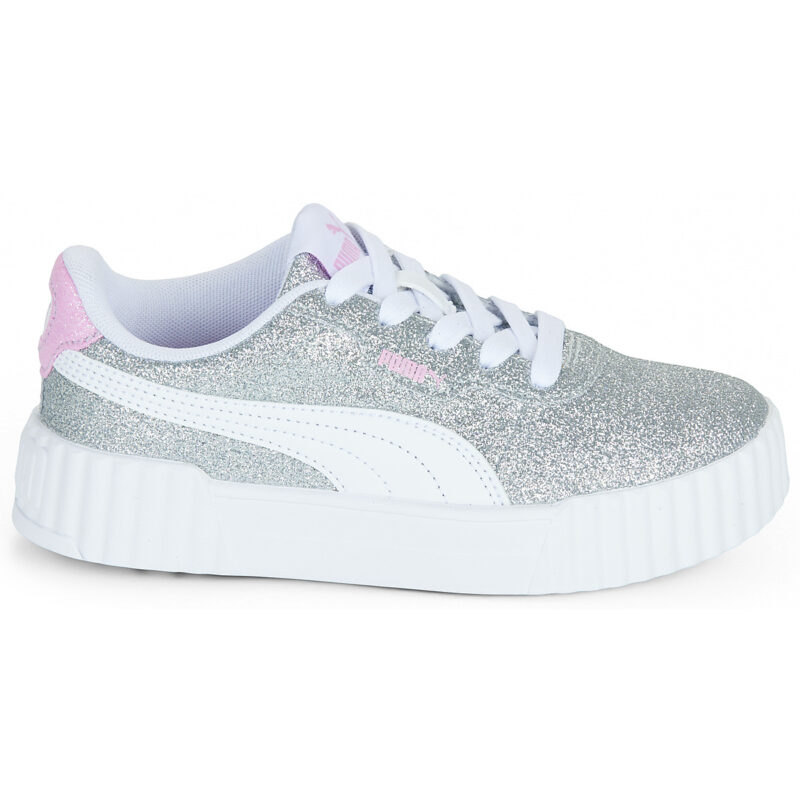 Puma Carina 3.0 Glitz PS Argento - Sneakers Bambina - 2