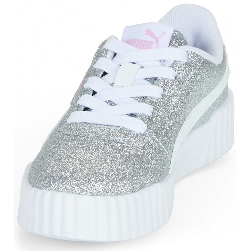 Puma Carina 3.0 Glitz PS Argento - Sneakers Bambina - 3