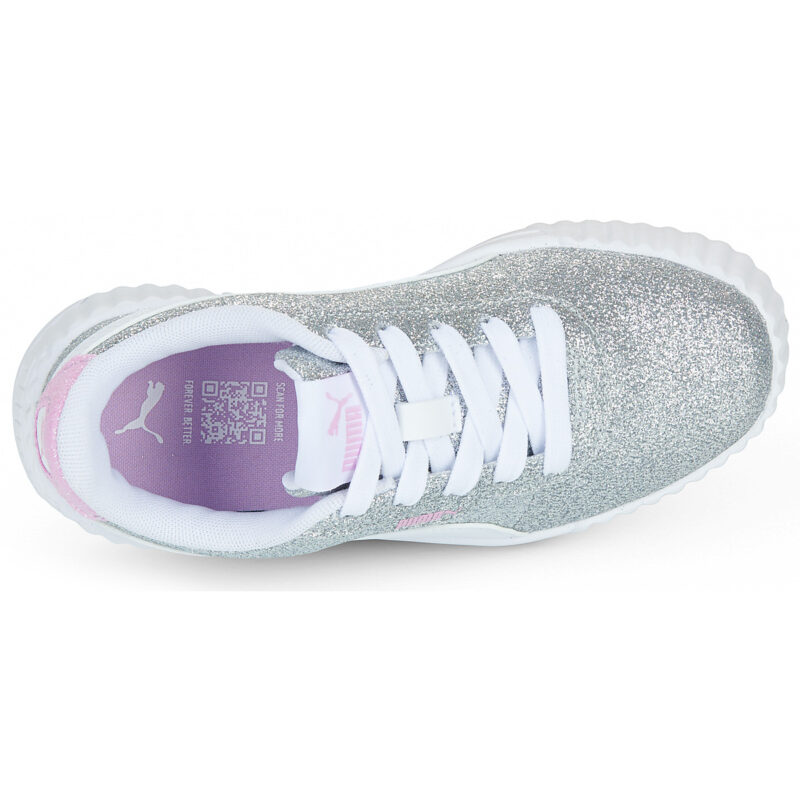 Puma Carina 3.0 Glitz PS Argento - Sneakers Bambina - 6
