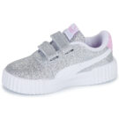 Puma Carina 3.0 Glitz V Inf Argento - Sneakers Bambina - 4