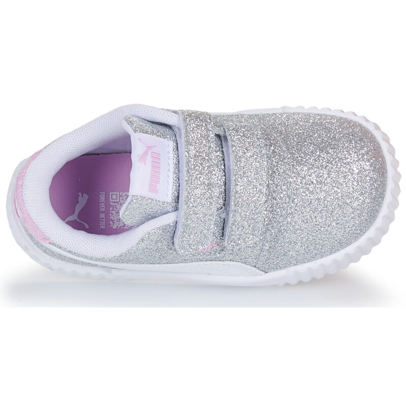 Puma Carina 3.0 Glitz V Inf Argento - Sneakers Bambina - 6
