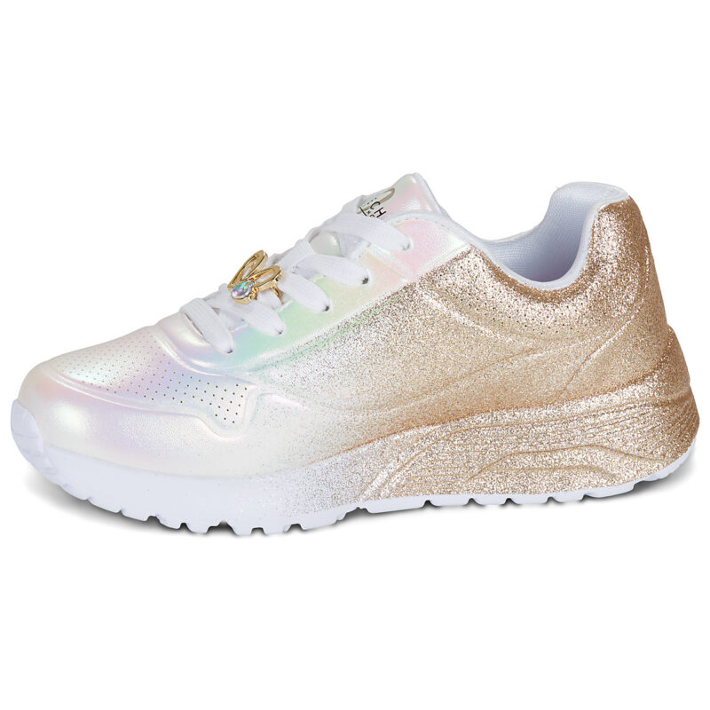 Skechers UNO LITE Bianco - Sneakers Bambina - 4