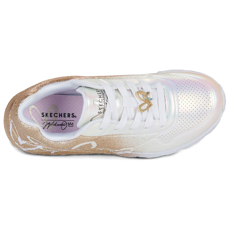 Skechers UNO LITE Bianco - Sneakers Bambina - 6