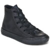 Scarpe bambini ragazzo Converse  CHUCK TAYLOR ALL STAR LEATHER  Nero Converse 194433844925