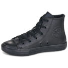 Converse CHUCK TAYLOR ALL STAR LEATHER Nero - Sneakers Bambino - 4