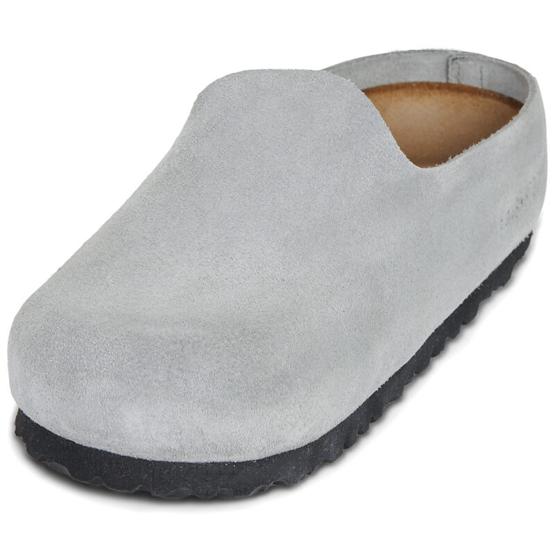 Birkenstock Amsterdam Suede / Pure / Sage / Stretto Clogs Zoccoli Uomo - 3