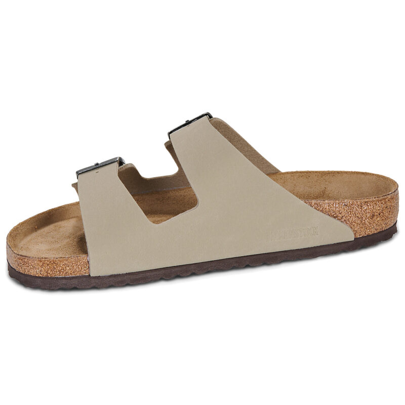 BIRKENSTOCK Arizona Birko-flor / Khaki / Nero / Brown / Regular Ciabatta Uomo - 4