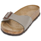 Madrid Birko-flor / Stone / Regular Grigio Ciabatte Uomo - 3