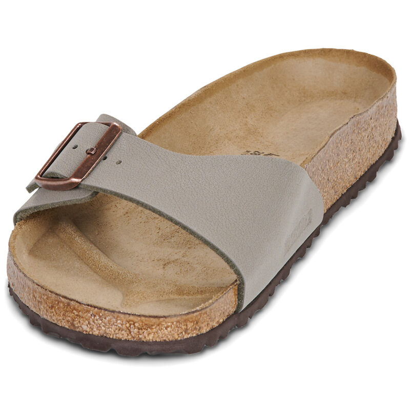 Madrid Birko-flor / Stone / Regular Grigio Ciabatte Uomo - 3