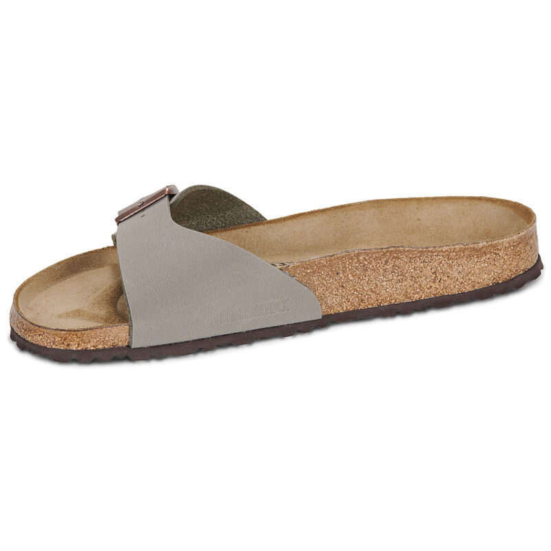 Madrid Birko-flor / Stone / Regular Grigio Ciabatte Uomo - 4