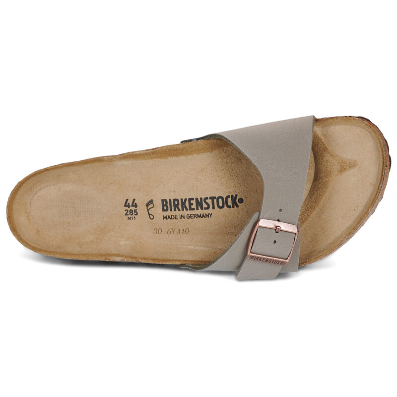 Madrid Birko-flor / Stone / Regular Grigio Ciabatte Uomo - 6