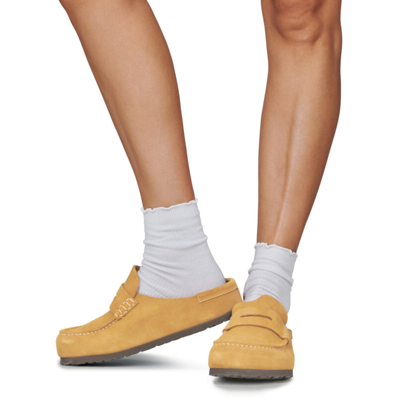 BIRKENSTOCK Naples Suede / Brown / Regular Giallo Zoccoli Uomo - 8