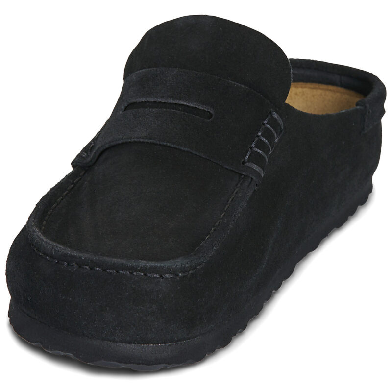 Birkenstock Naples Suede / Black / Stretto Nero Clogs Zoccoli Uomo - 3