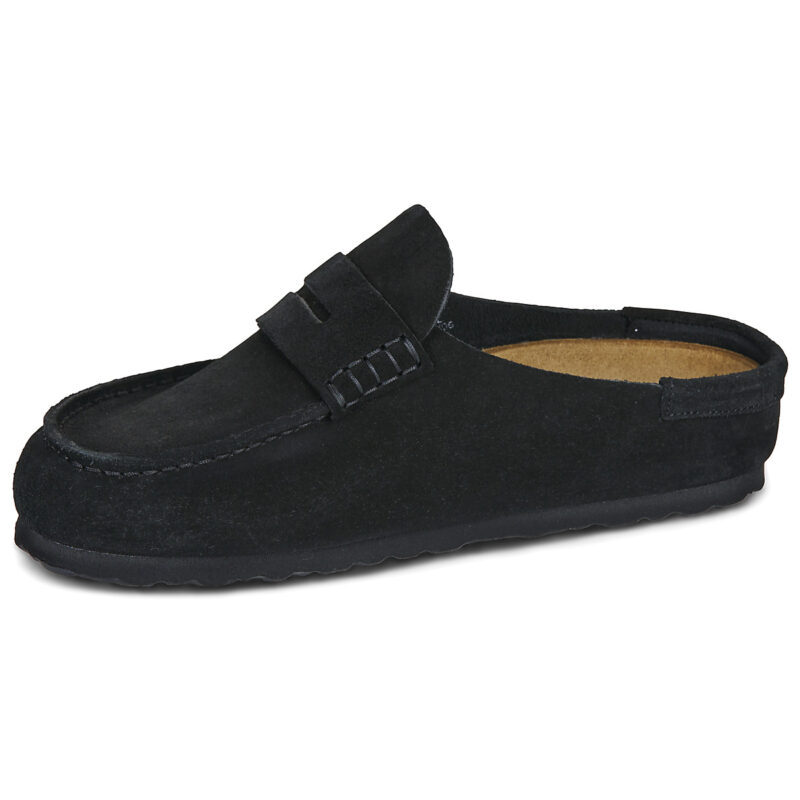 Birkenstock Naples Suede / Black / Stretto Nero Clogs Zoccoli Uomo - 4