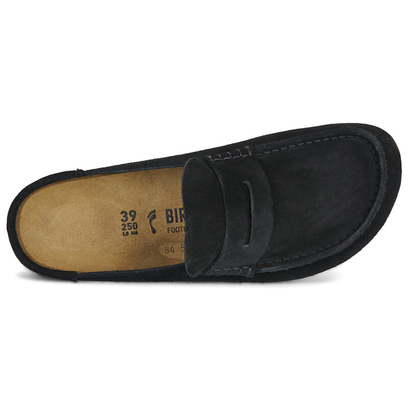 Birkenstock Naples Suede / Black / Stretto Nero Clogs Zoccoli Uomo - 6