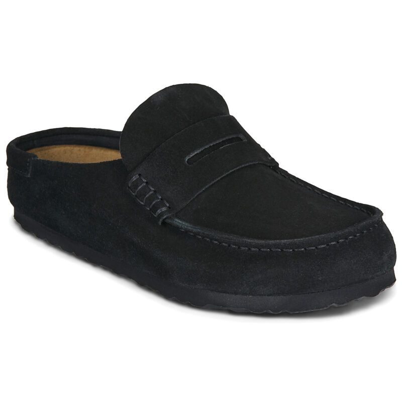 Birkenstock Naples Suede / Black / Stretto Nero Clogs Zoccoli Uomo - 1
