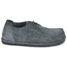 Birkenstock Utti Lace Suede / Charcoal / Regular Grigio Derby Uomo - 2