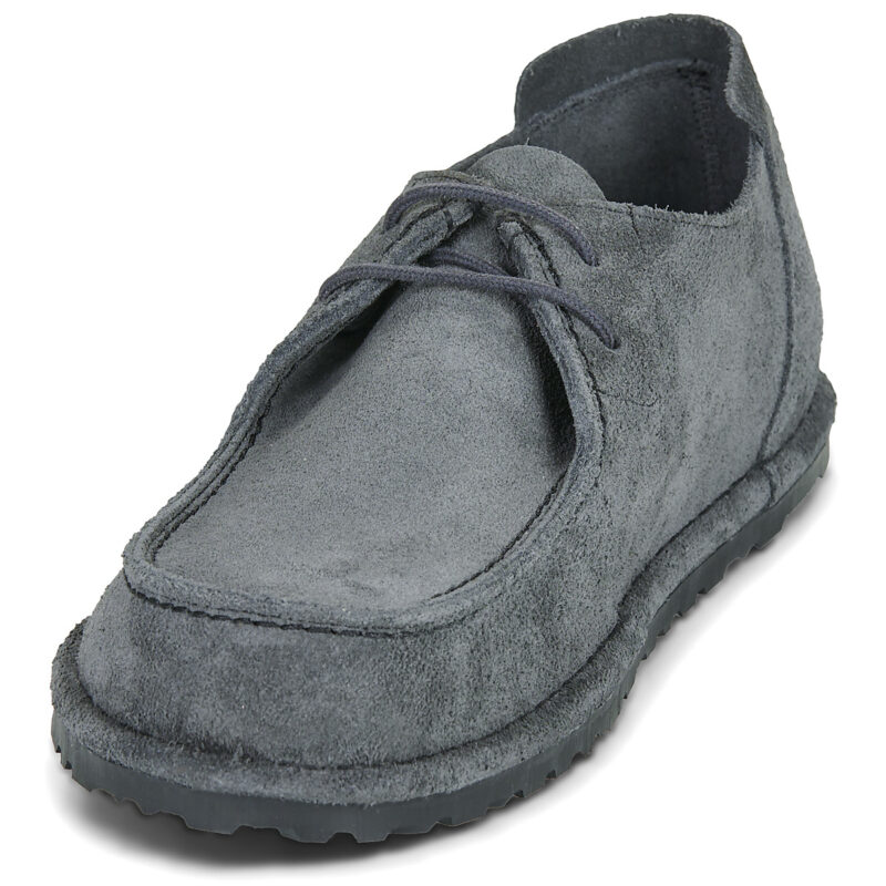 Birkenstock Utti Lace Suede / Charcoal / Regular Grigio Derby Uomo - 3