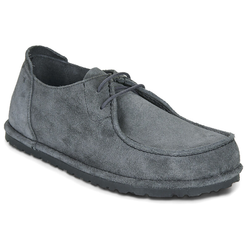 Birkenstock Utti Lace Suede / Charcoal / Regular Grigio Derby Uomo - 1
