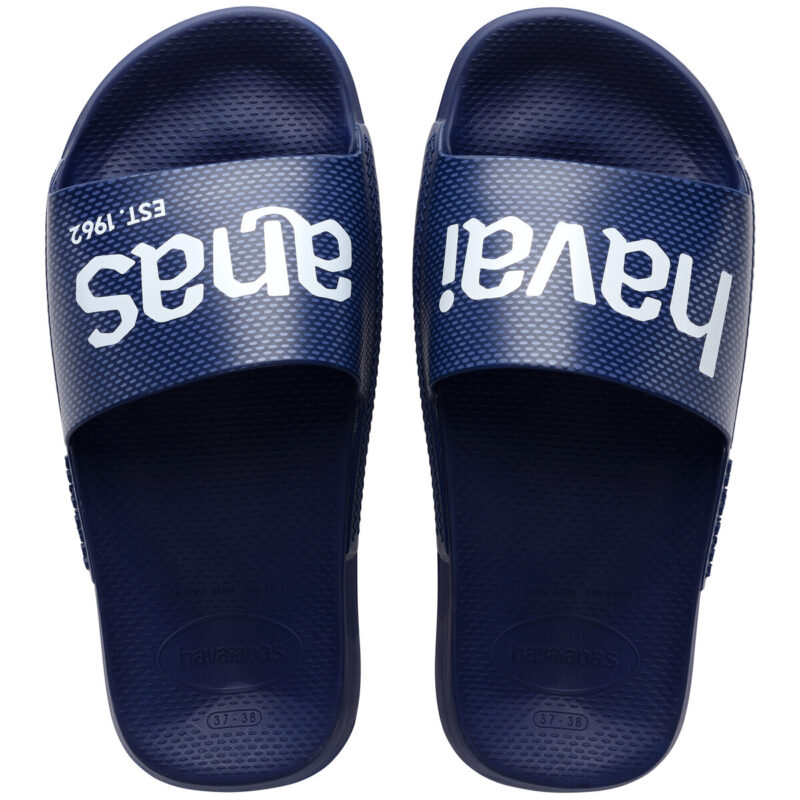 Havaianas SLIDE CLASSIC LOGOMANIA Marine Ciabatta Uomo - 2