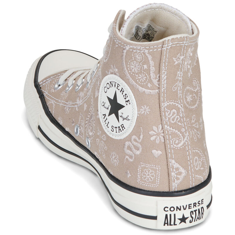 Converse Chuck Taylor All Star Beige Sneakers alte Donna - 5