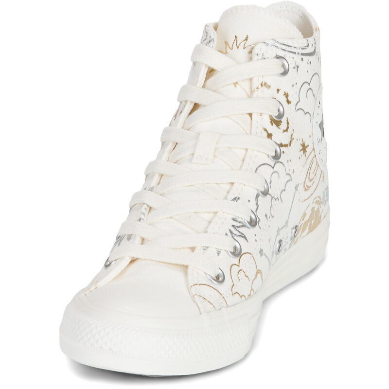 Converse Chuck Taylor All Star Bianco Sneakers alte Donna - 3