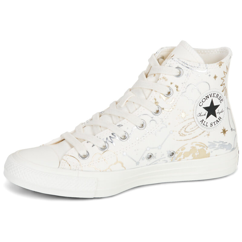 Converse Chuck Taylor All Star Bianco Sneakers alte Donna - 4