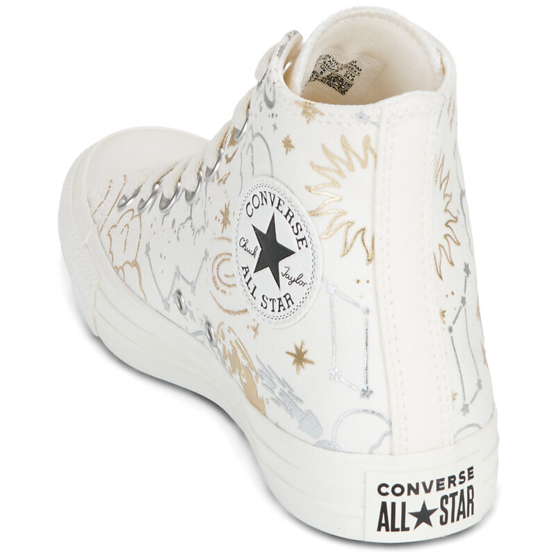 Converse Chuck Taylor All Star Bianco Sneakers alte Donna - 5
