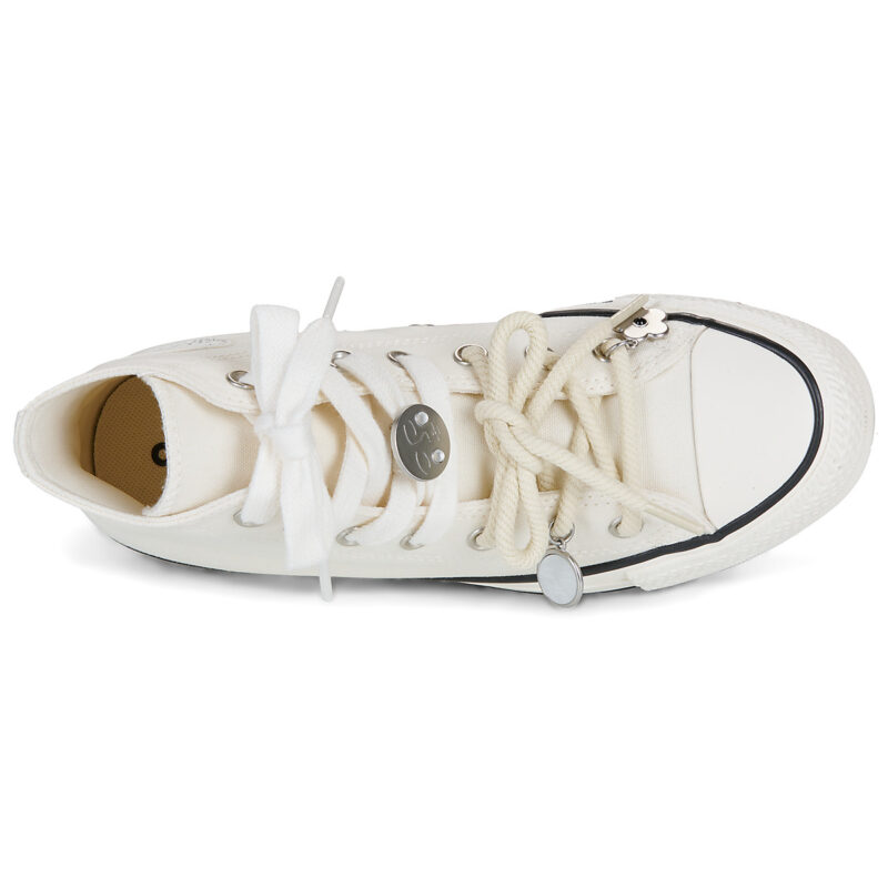 Converse Chuck Taylor All Star Bianco Sneakers alte Donna - 6