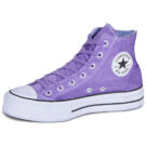Converse Chuck Taylor All Star Lift Canvas LTD Viola Sneakers alte Donna - 4