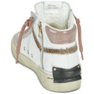 Crime London RECUT HIGH Bianco Sneakers alte Donna - 5
