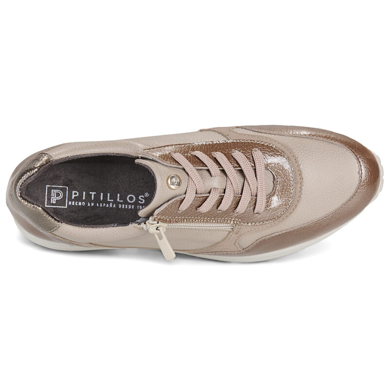 Pitillos 11601 Beige Sneakers basse Donna - 6