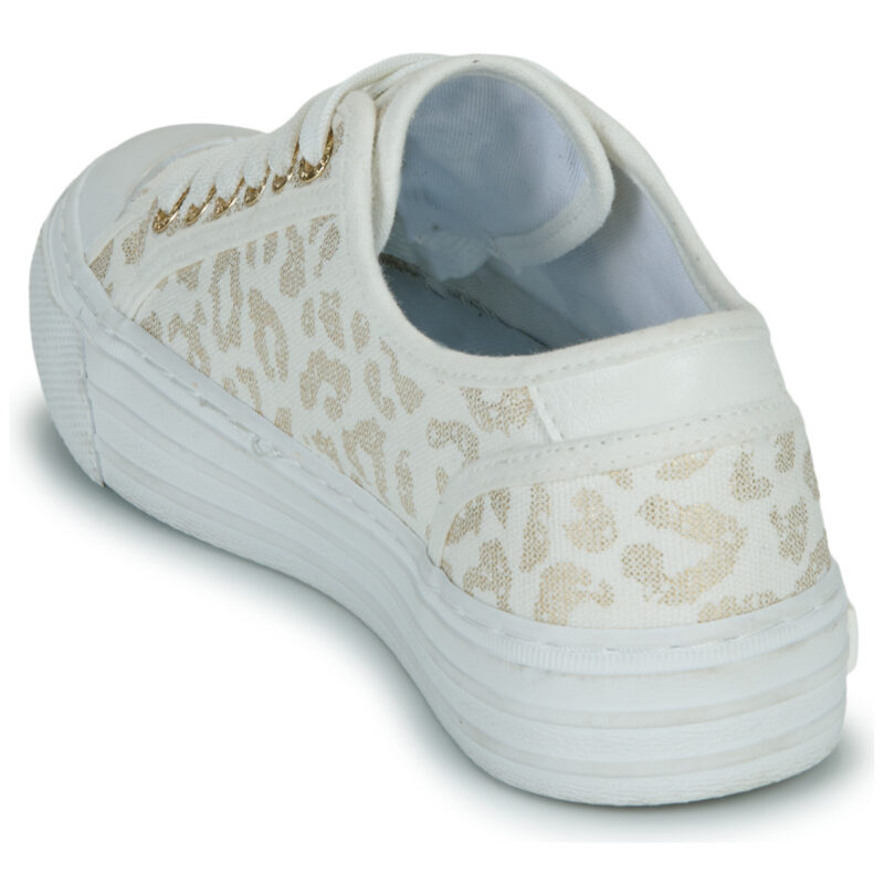 Mustang 26M0232009-WHITE-GOLD Bianco Sneakers basse Donna - 5