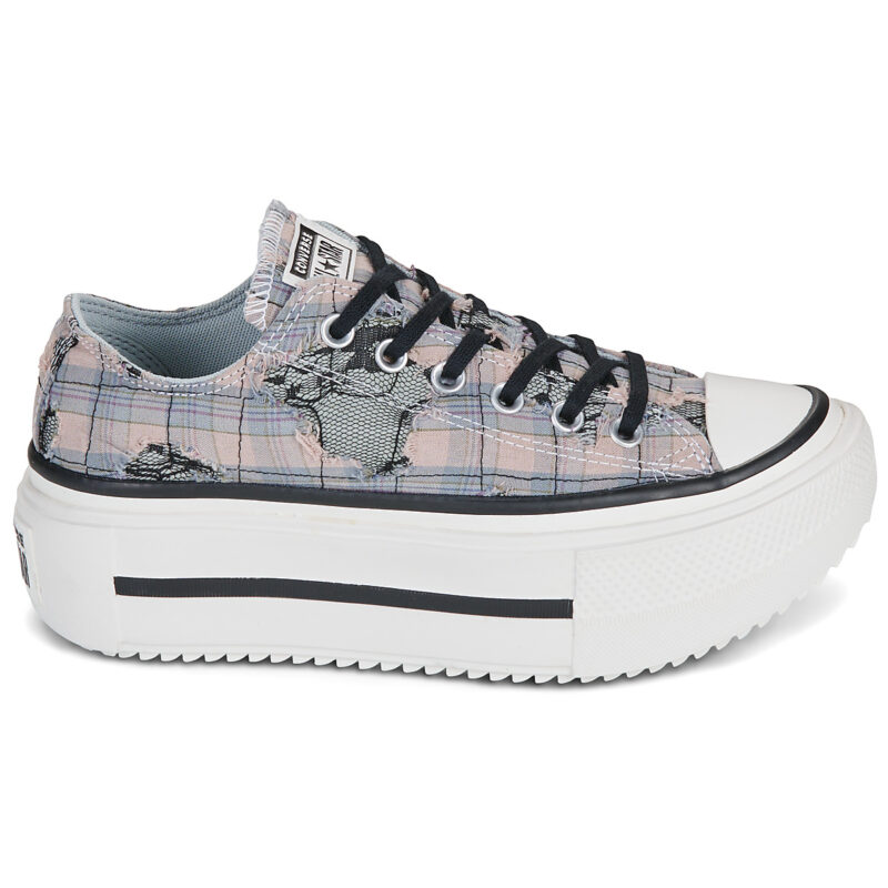 Converse Chuck Taylor All Star Lift Double Stack Grigio Sneakers basse Donna - 2