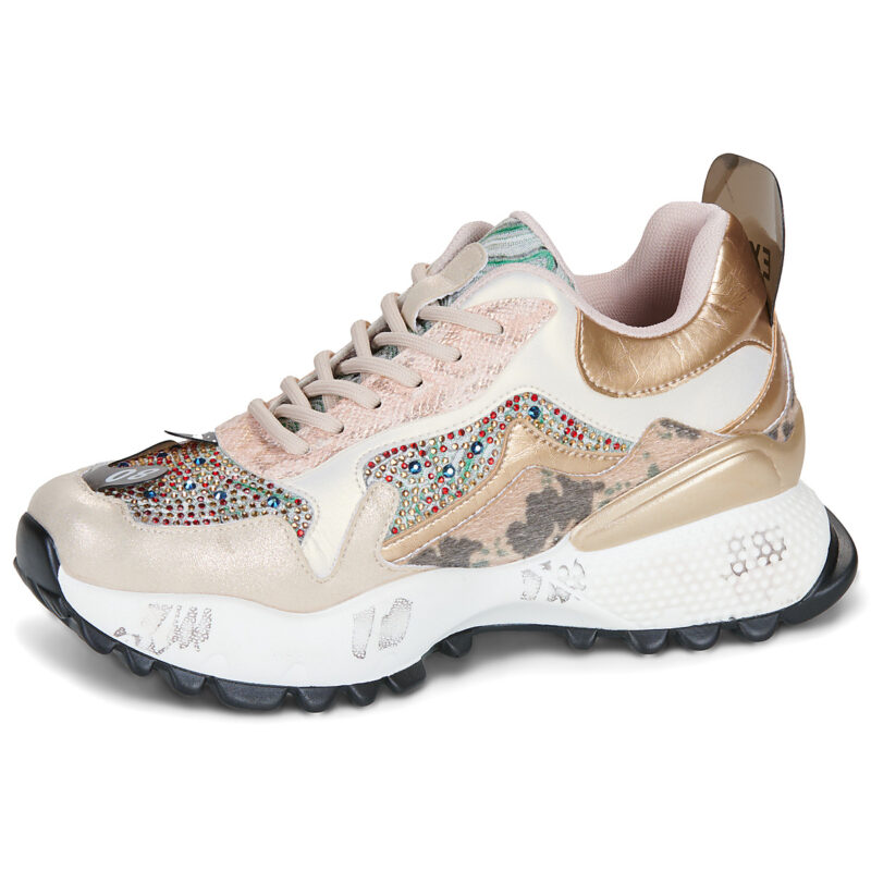 Exé Shoes D190608-13C Beige Sneakers basse Donna - 4
