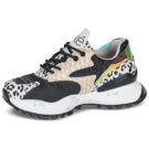 Exé Shoes D190608-17-SNAKE-BLACK Nero Sneakers basse Donna - 4