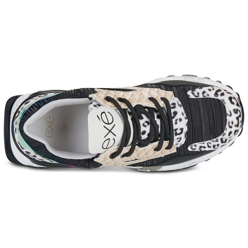 Exé Shoes D190608-17-SNAKE-BLACK Nero Sneakers basse Donna - 6