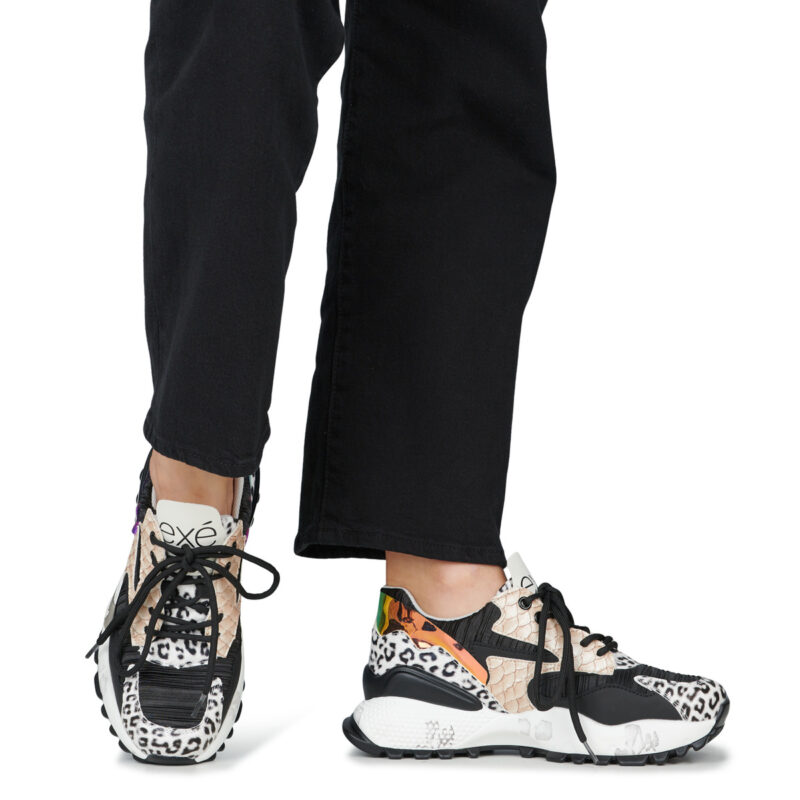 Exé Shoes D190608-17-SNAKE-BLACK Nero Sneakers basse Donna - 8
