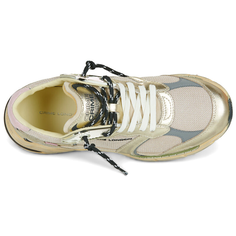 Crime London FUGITIVE 9094 Oro Sneakers basse Donna - 6