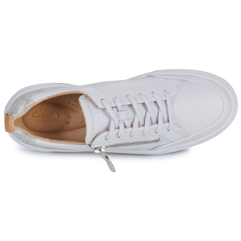 Clarks Hollyhock Zip Bianco Sneakers basse Donna - 6