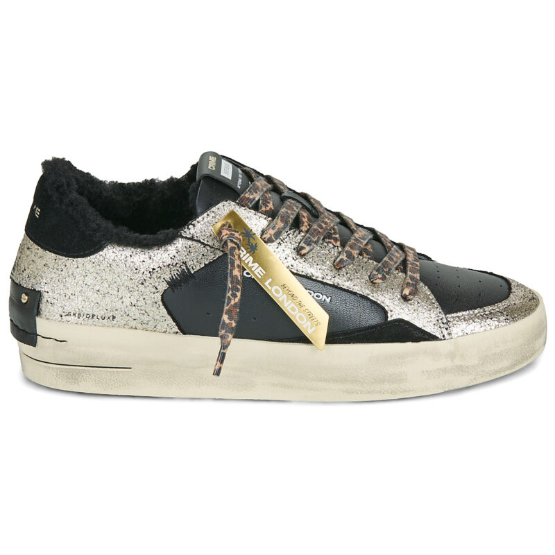 Crime London SKATE WEDGE Nero Sneakers basse Donna - 2