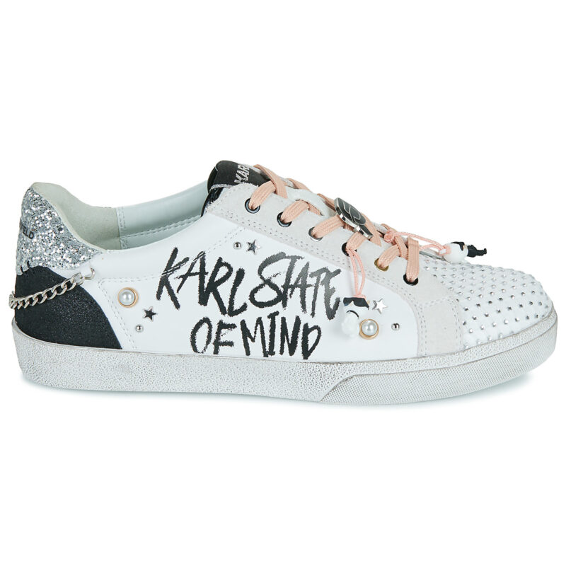 Karl Lagerfeld SKOOL Karl State of Mind Lo Lace Bianco Sneakers basse Donna - 2