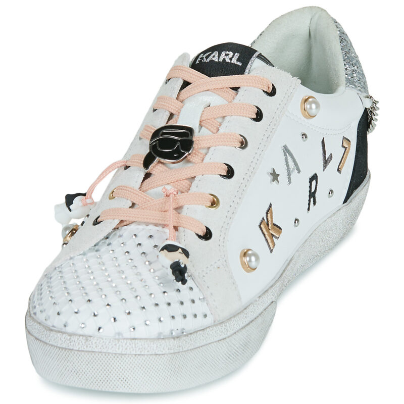 Karl Lagerfeld SKOOL Karl State of Mind Lo Lace Bianco Sneakers basse Donna - 3