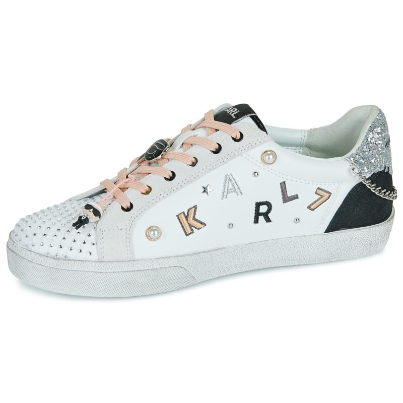 Karl Lagerfeld SKOOL Karl State of Mind Lo Lace Bianco Sneakers basse Donna - 4
