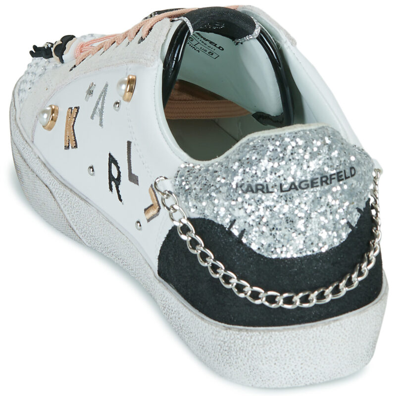 Karl Lagerfeld SKOOL Karl State of Mind Lo Lace Bianco Sneakers basse Donna - 5