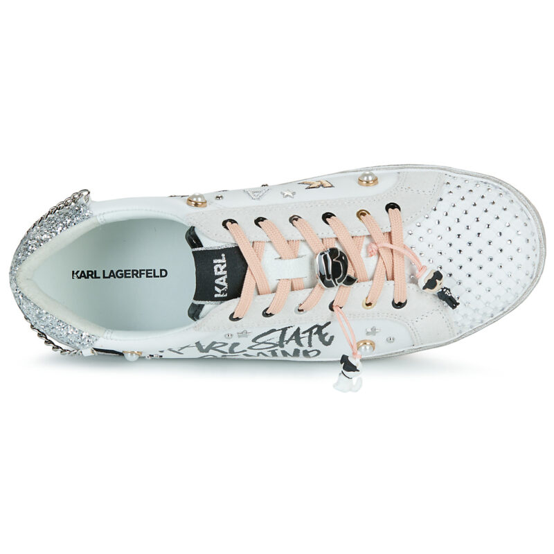 Karl Lagerfeld SKOOL Karl State of Mind Lo Lace Bianco Sneakers basse Donna - 6